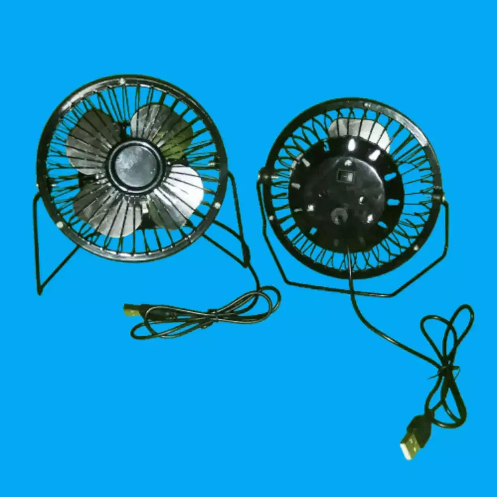 Kipas Angin USB MINIFAN SuperWind Portabel Body Besi Empat Baling