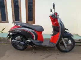 Honda scoopy karbu 2012 lengkap mesin halus