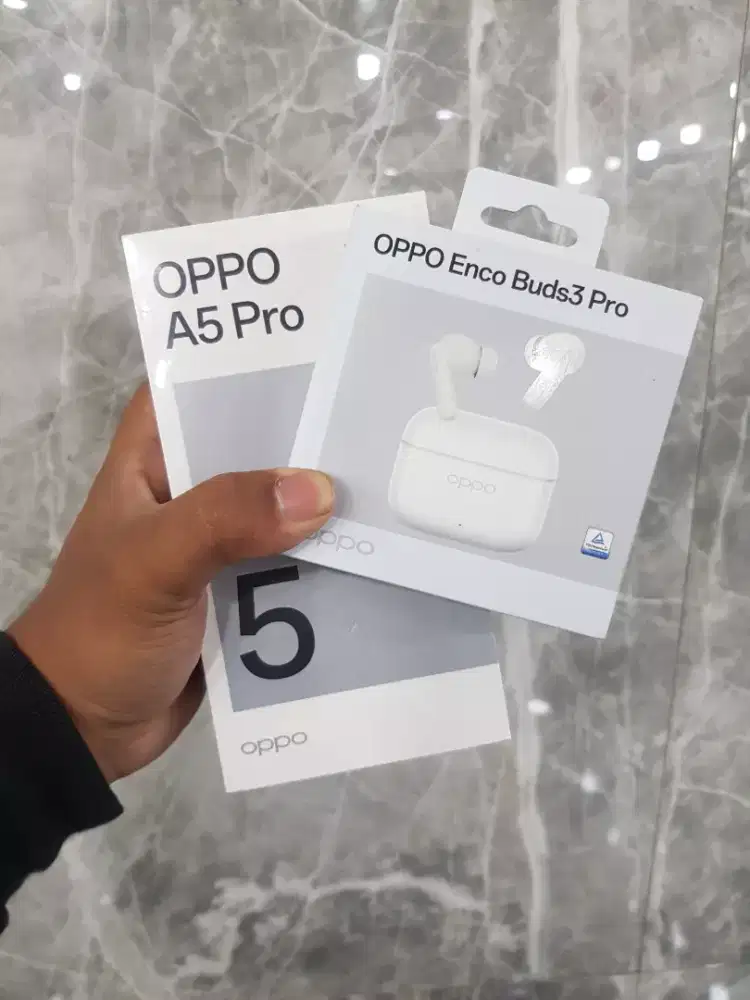 NEW Oppo A5 Pro 8/256 Hijau, Oppo Buds3 Pro