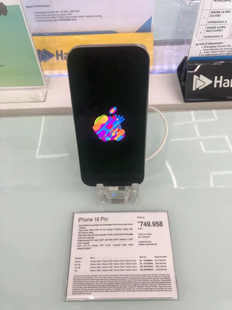 CICILAN IPHONE 16 PRO 128GB