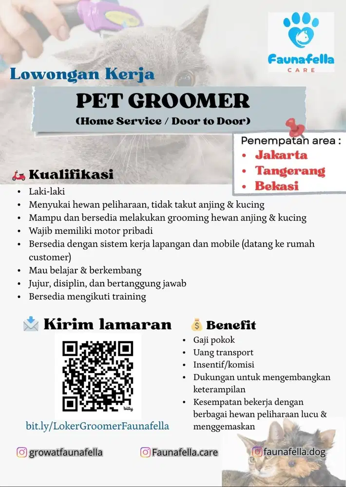 Pet Groomer (Door to Door)
