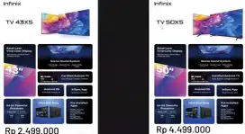 Infinix tv 43' android tv powerpull procesor