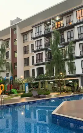 Apart Asatti Garden House Tower Agate Yellow Lantai 2 Unit Hook View Kolam Renang