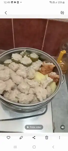Siomay ayam komplit