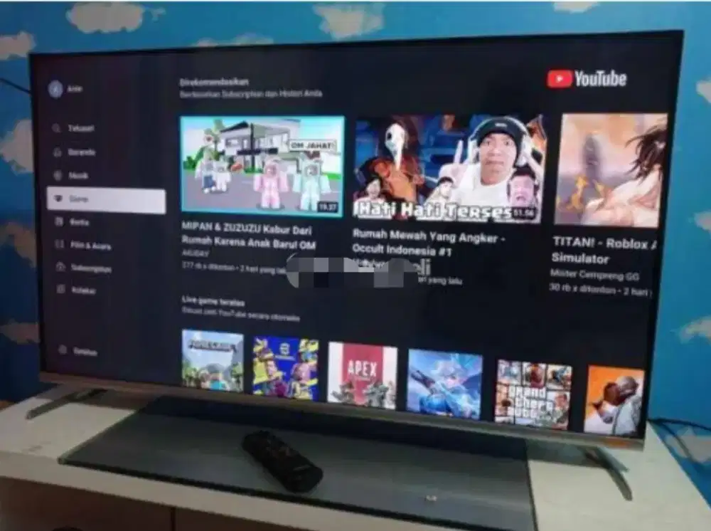 Murah smart TV coocca 40in tipe 40s5c masih bagus