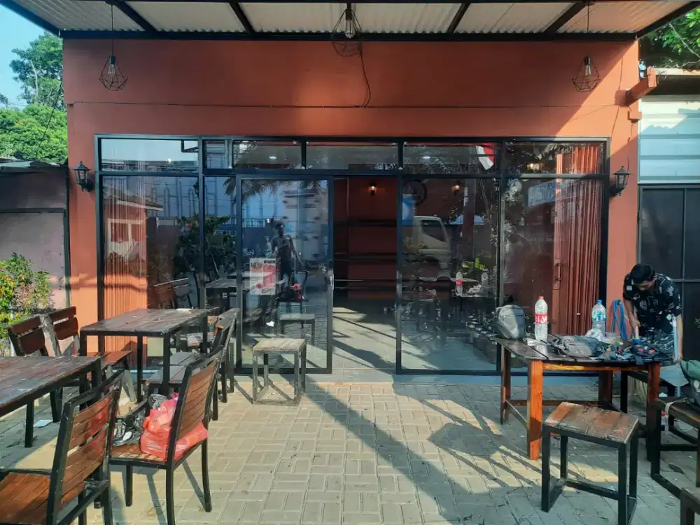 Jual partisi kaca dan aluminium buat tempat usaha/ruko