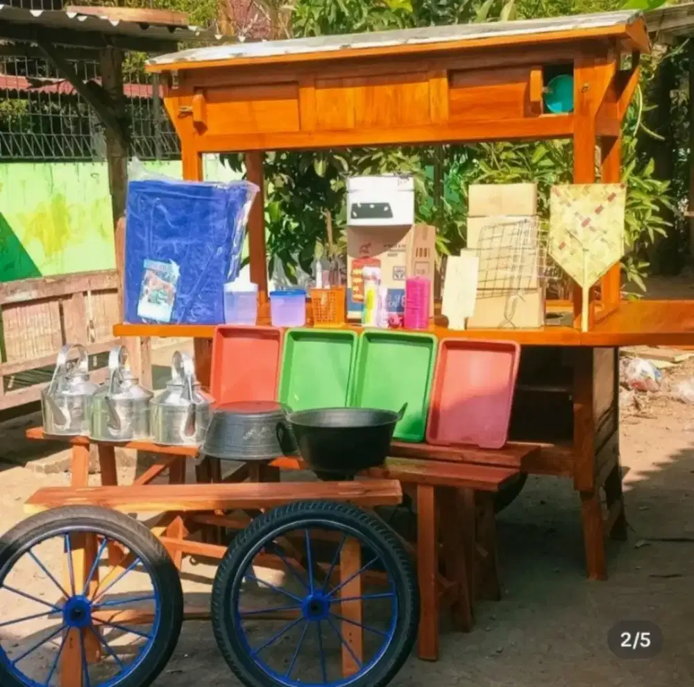 Dijual cepat gerobak angkringan bekas
