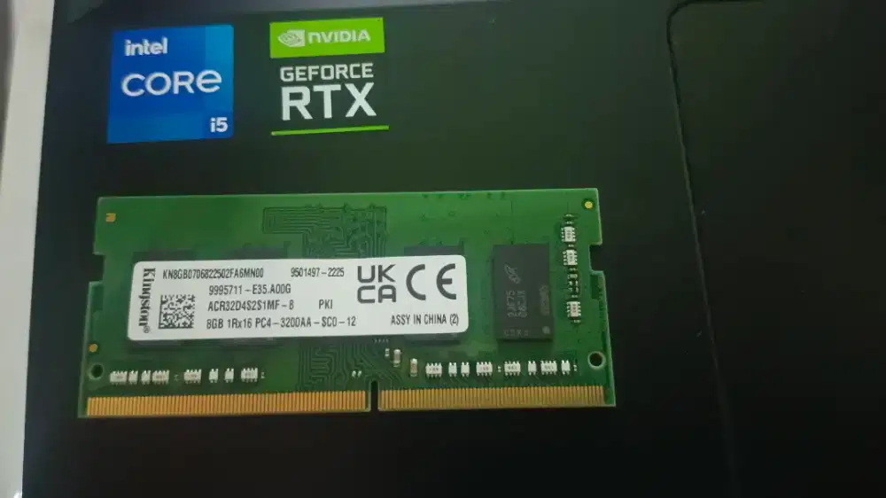 Ram Laptop 8 GB 3200mhz DDR4 - KINGSTON