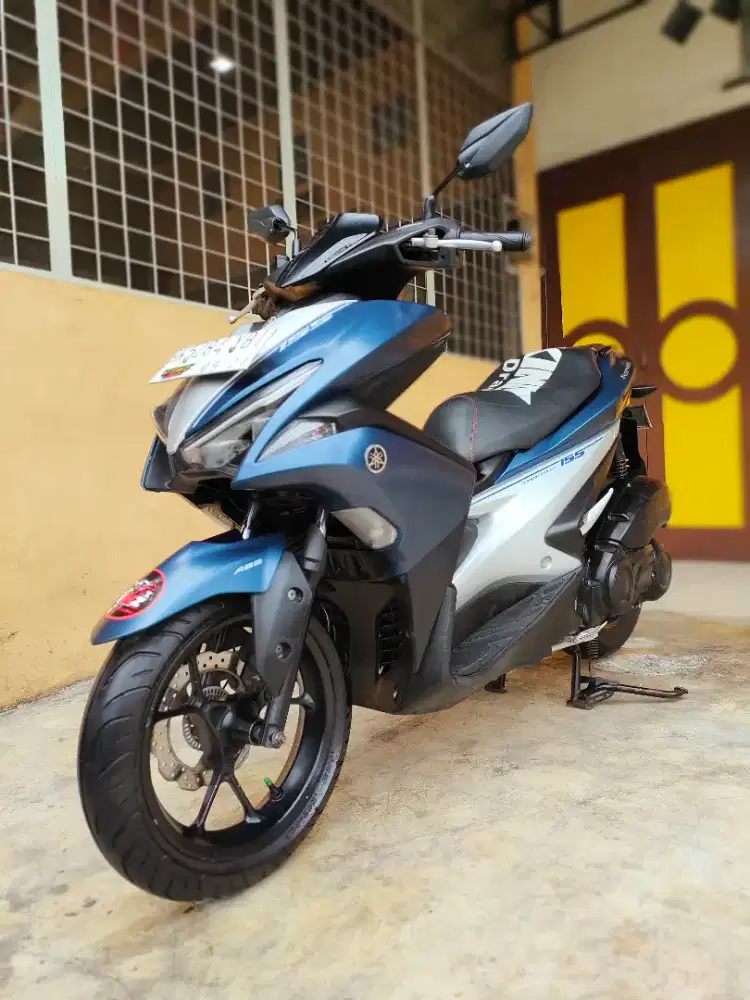 Yamaha Aerox / Aerox 155 2017 ABS Keyless, Blue Premium Doff, Mulus.