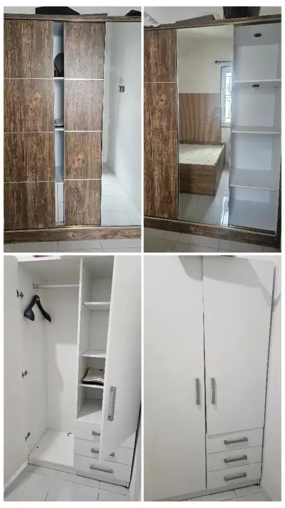 Lemari sliding 2 unit (bundling harga murah)