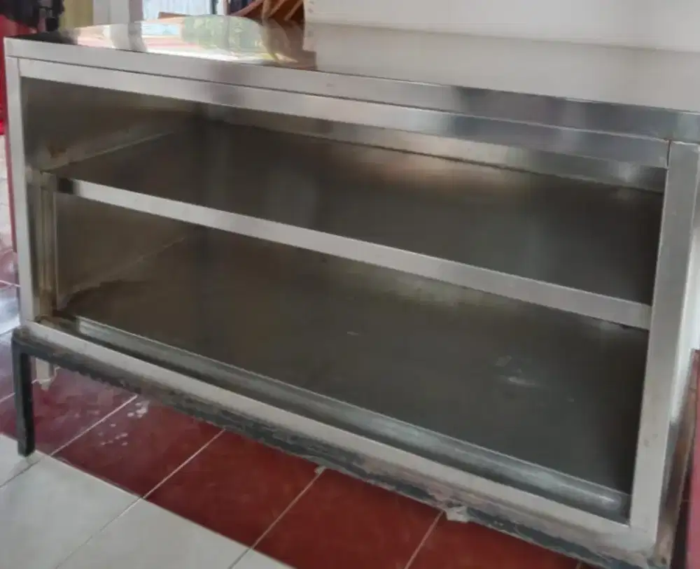 Meja rak stainless steel