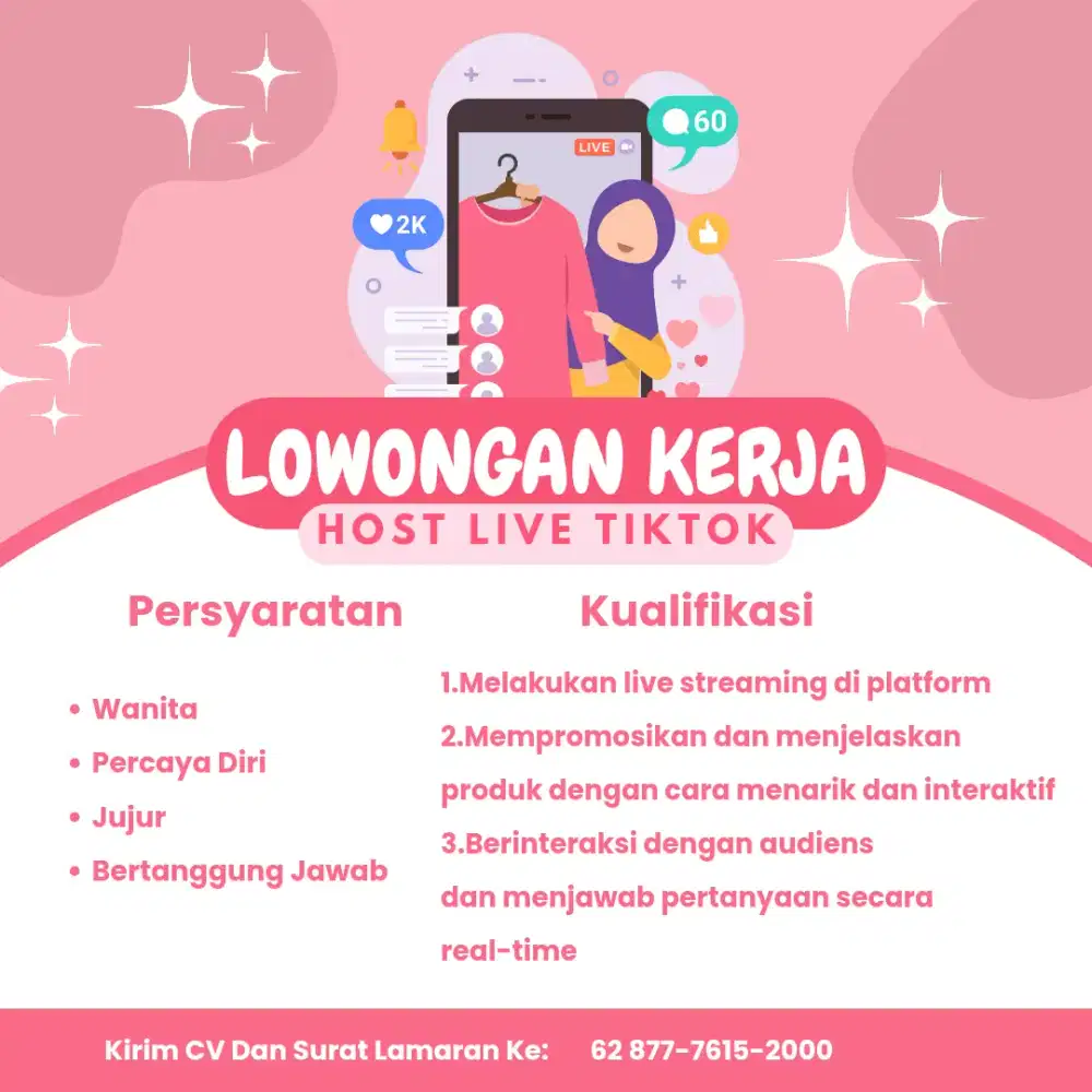 Host Live streaming Baju