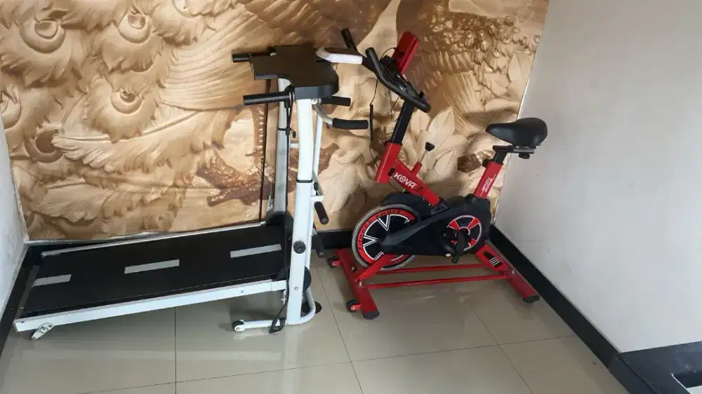 Jual treadmill + sepeda statis