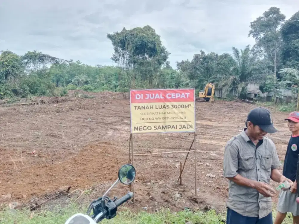 Jual Tanah Kosong Pinggir Jalan Nego