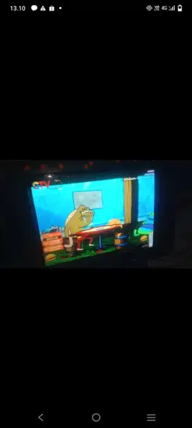 Tv tabung tosiba 21 inci kondisi normal... Kelengkapan antena