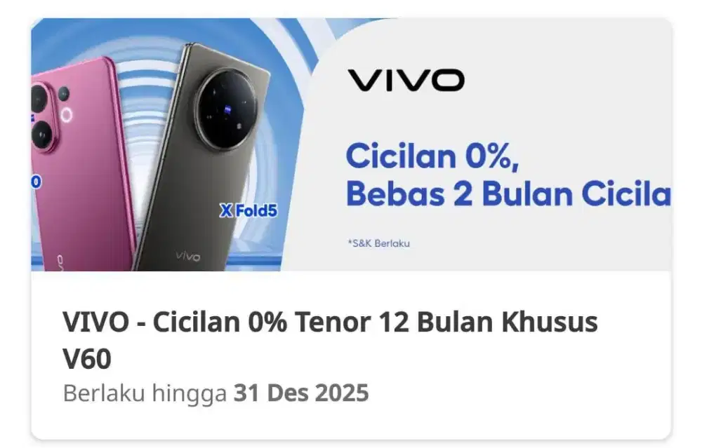 Promo cicilan 0%