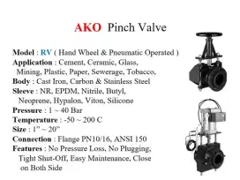 AKO PINCH VALVE RV hand wheel