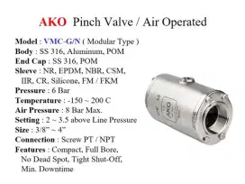 AKO Pinch valve / air operated