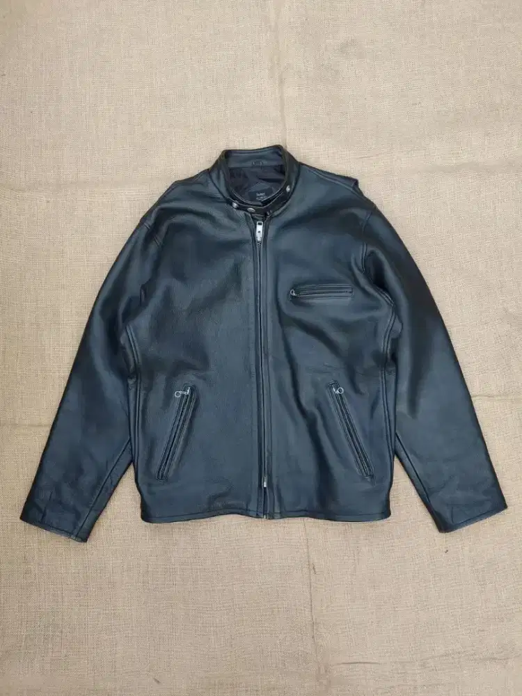 Buggy Jaket Kulit Biker Caferacer Leather Jacket Vintage