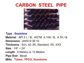 Carbon Steel Pipe seamless