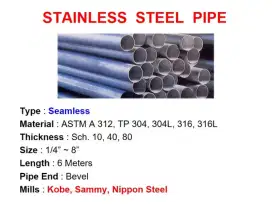 Stainless Steel Pipe Welded