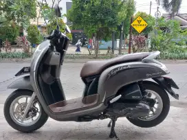 (DP 500)‼️ Plat B DKI JakBar Scoopy Stylish Cokelat 2019 Cash Kredit