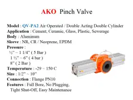 Ako Pinch Valve QV-PA2