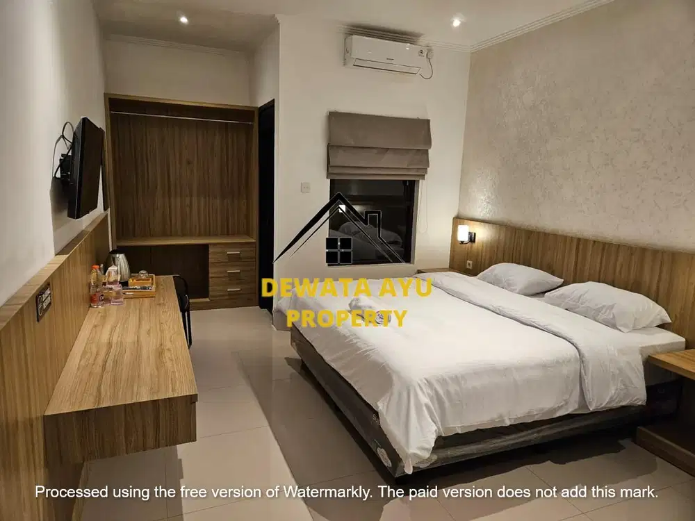 HOTEL OYO 14 KAMAR DAN 1 UNIT RUKO LAHAN 4 ARE FURNISHED LOKASI TUKAD BALIAN