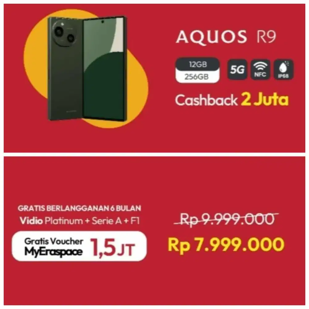 Promo handphone sharp r9