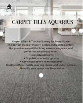 Carpet Tiles Aquarius-Carpet kantor 50cmx50cm