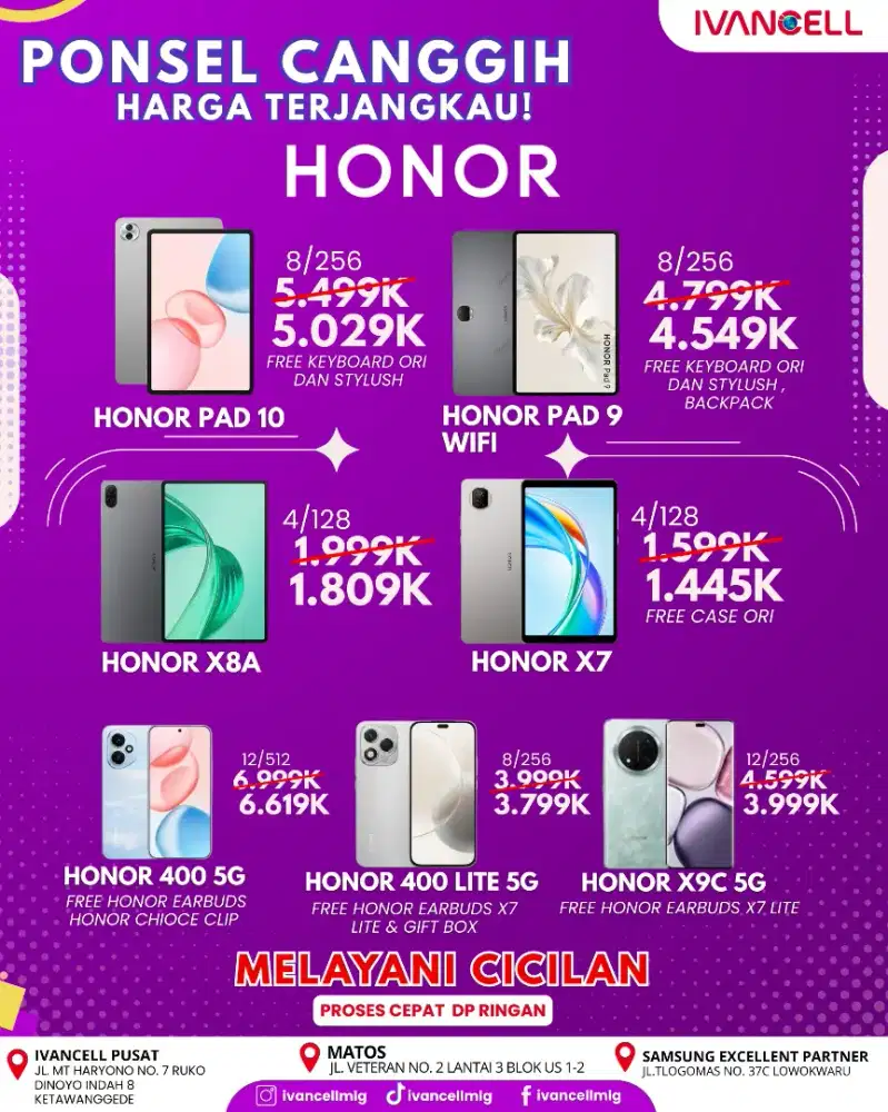 HONOR X9C RAM 12/256 NEW FREE TWS ORIGINAL.