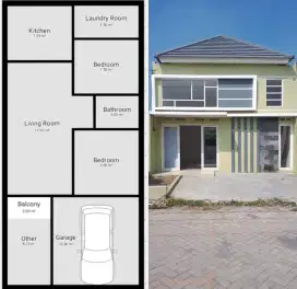 Rumah Lokasi Strategis Daerah Buduran, Lingkungan Aman, dan Nyaman