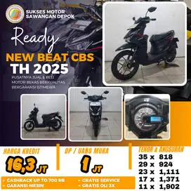 BERGARANSI HONDA NEW BEAT CBS TH 2025 UNIT MULUS BISA CASH KREDIT