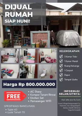 Rumah Strategis di Banguntapan
