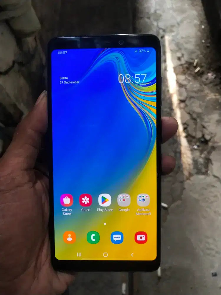 Samsung galaxy a9 2018 6/128 support nfc body pemakaian