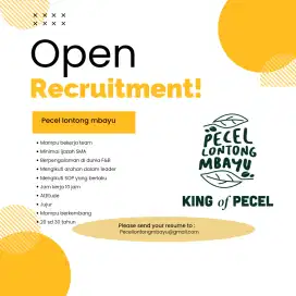 Dibutuhkan staff untuk outlet