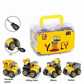 BOX DIY BUILDING BLOCKS SERIES MAINAN TRUK EDUKASI ANAK bongkar pasang