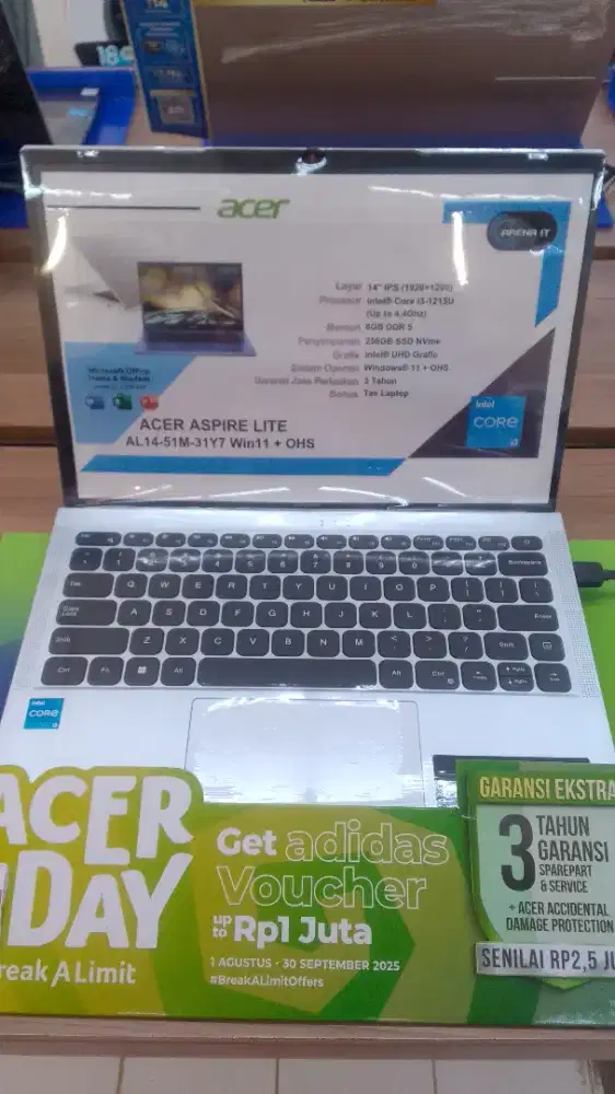 Laptop acer aspire lite