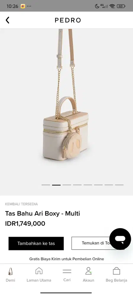 Jual murah Bag ori pedro