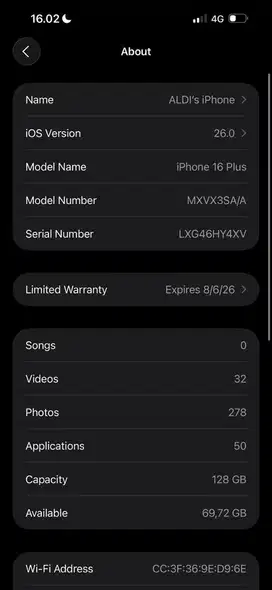 IPHONE 16 PLUS WARNA BIRU IBOX