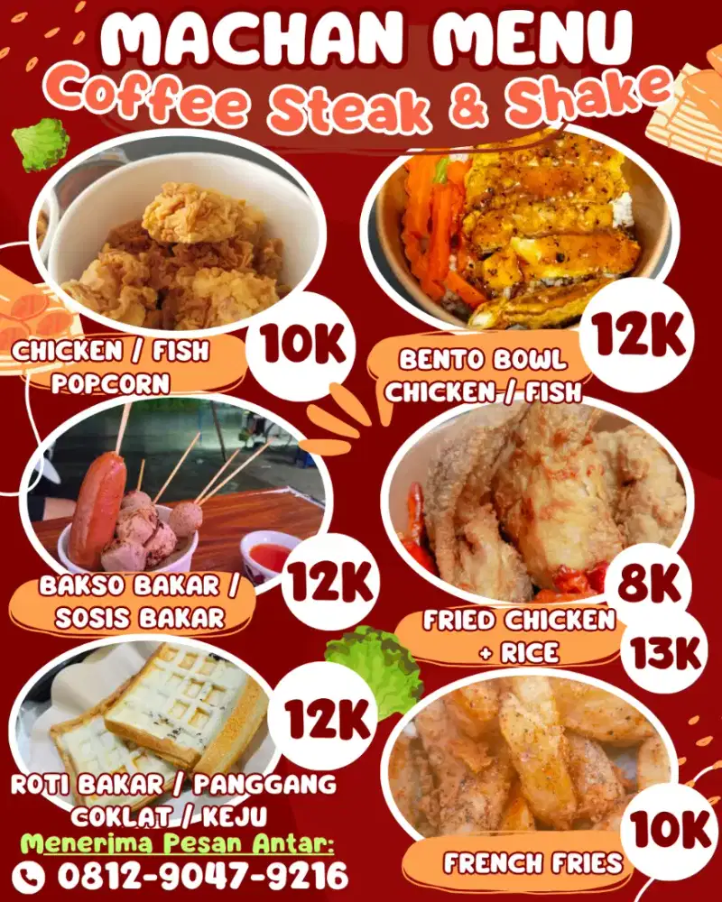 DIBUTUHKAN SEGERA PENJAGA WARUNG KOPI & STEAK MACHAN COFFEE STEAK