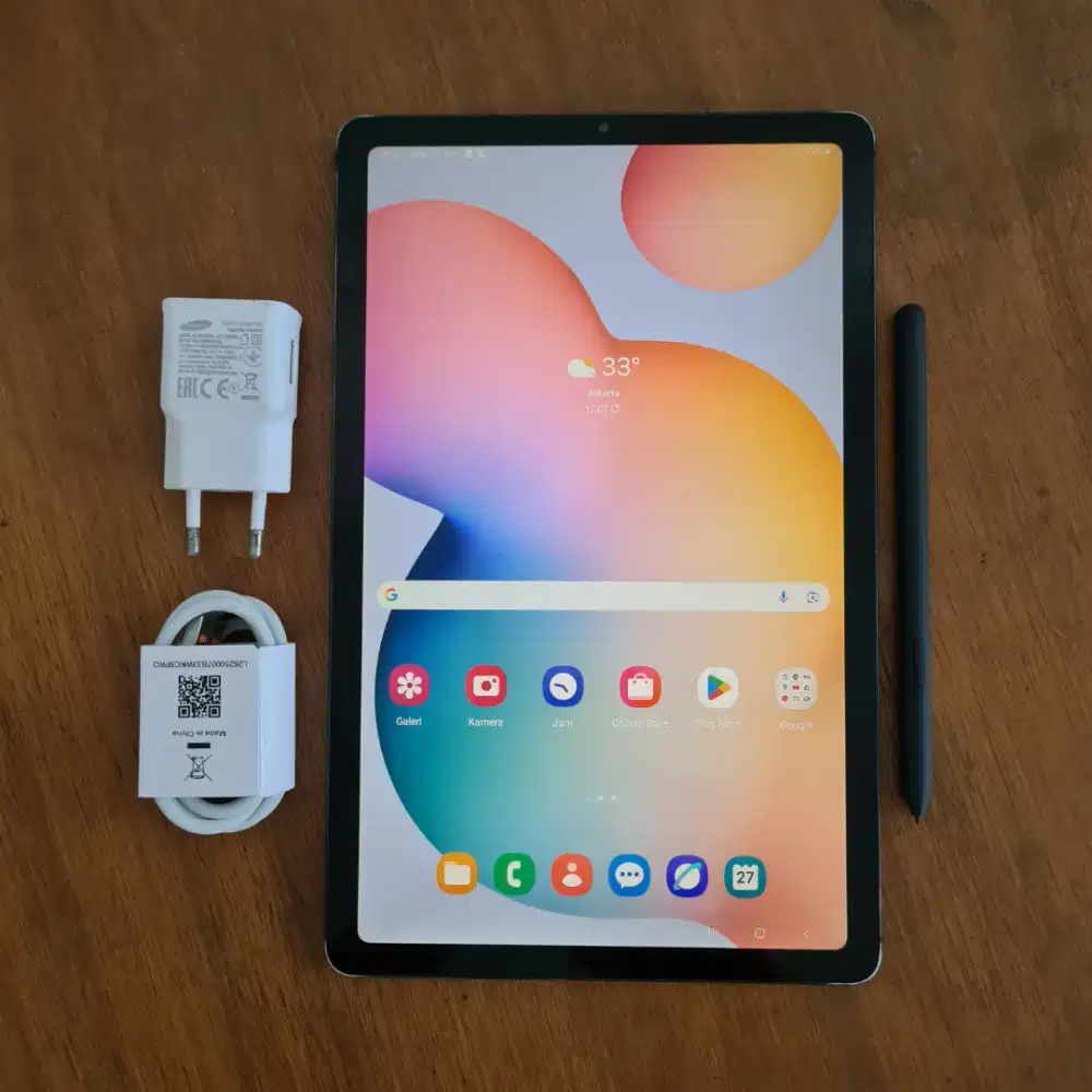 Samsung Tab S6 Lite 4/128 P615 Second mulus Normal Siap Pakai