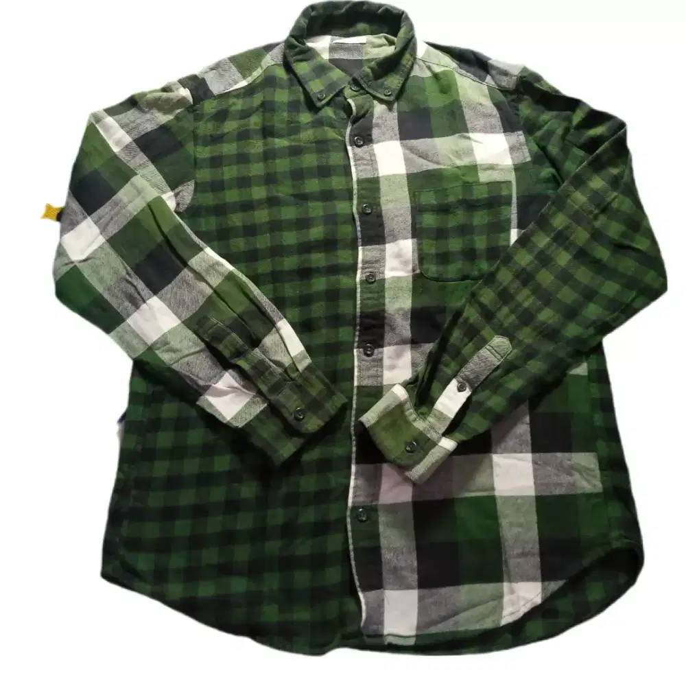 Kemeja Long Sleeve Patchwork GU Brand