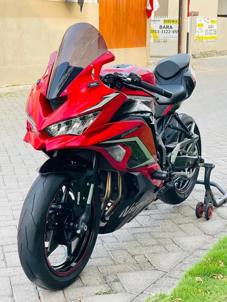 Kawasaki zx25r abs se qs merah 2023 plat L zx 25r abs se qs tft zx-25r