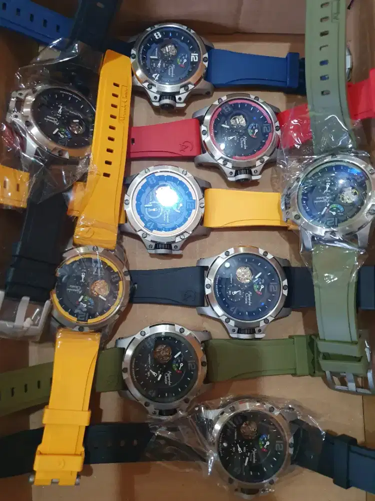 Alexandre christie 6295 TITANIUM original automatic garansi mesin 1thn