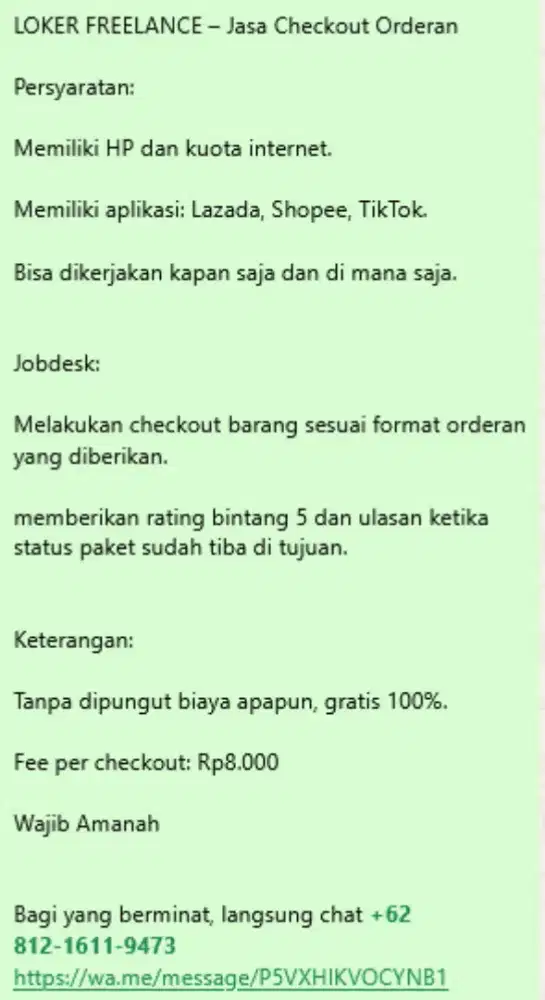 Loker Freelance