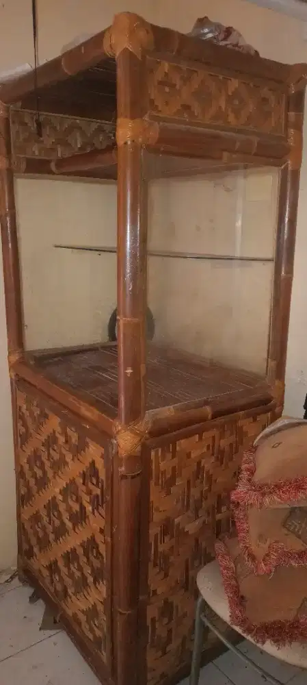 Dijual booth bambu