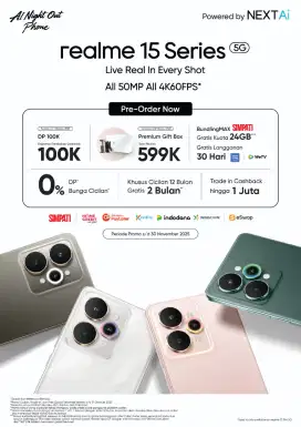 Promo open pre-order l DP 0 % l cashback 200
