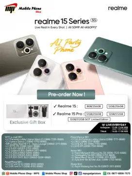 PRE ORDER REALME 15 SERIES