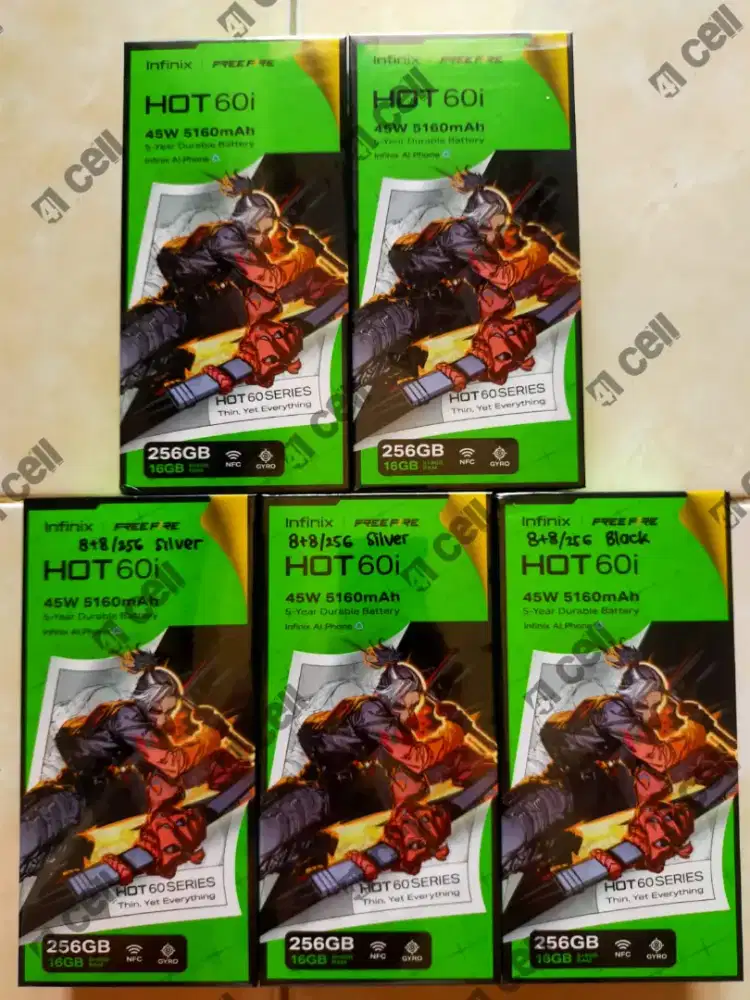 Infinix hot 60i ram 8+8/256 100% baru Termurah